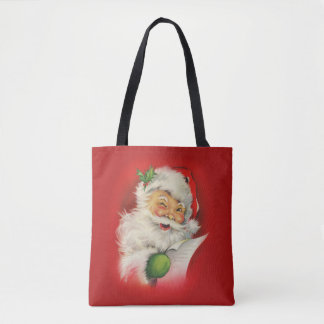 Tote Bag Noël du Père Noël vintage