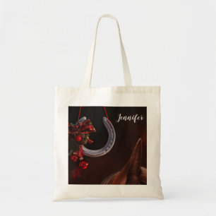 Tote Bag Noël équestre pendre en fer à cheval Photo