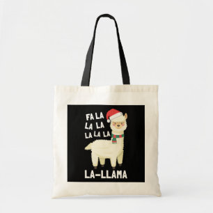 Tote Bag Noël Fa La Llama Essentiel