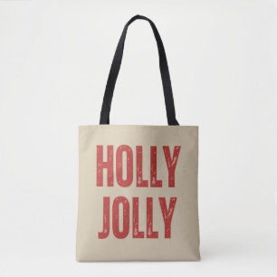 Tote Bag Noël familial rétro joyeusement assorti 