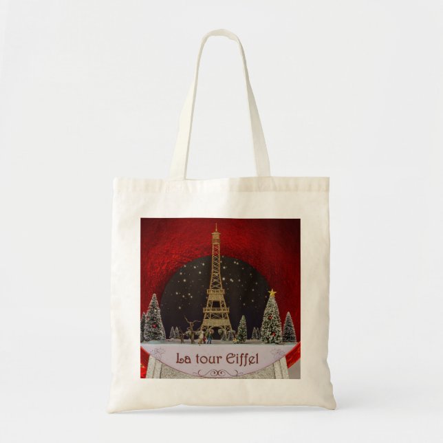 Tote Bag Noël Fourre-tout à Paris (Devant)