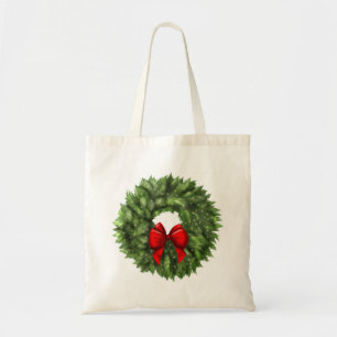 Tote Bag Noël Fourre-tout avec la guirlande de Noël