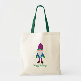 Tote Bag Noël Gnome mignon Joyeux Fêtes