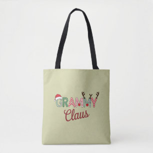 Tote Bag Noël Grammy Claus Noël Grand-mère Cadeau Noël