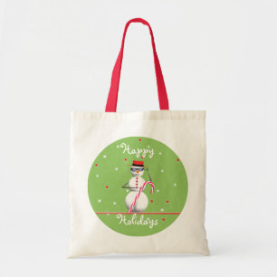 Tote Bag Noël Holiday Snowman