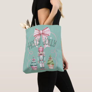 Tote Bag Noël Holly Jolly Casse-Noisette Coquette Prépa