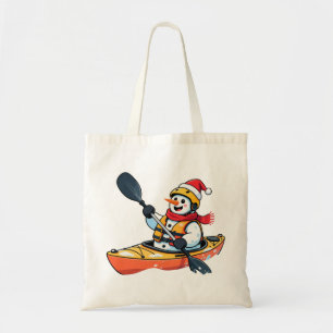 Tote Bag Noël Kayakiste Noël 2026 Vacances Sport d'eau