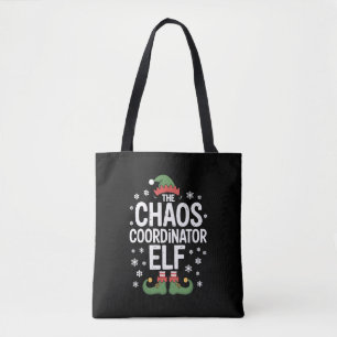 Tote Bag Noël Le Coordinateur De Chaos Elf Xmas Famille