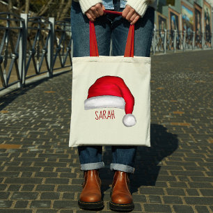 Tote Bag Noël mignon Red Santa Claus Custom
