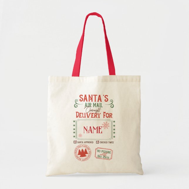 Tote Bag Noël Père Noël Sack (Devant)