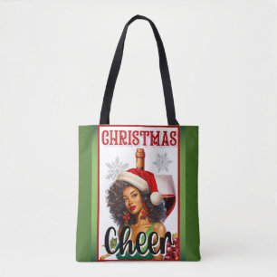 Tote Bag Noël Rétro Joie Pin-Up