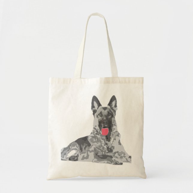 Tote Bag noir allemand (Devant)