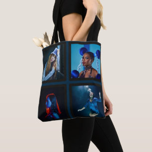 Tote Bag Noir moderne femme photo collage photo