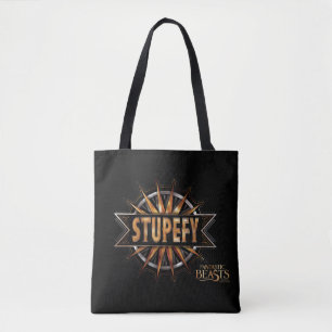 Tote Bag Noir & Or Stupefy Spell Graphisme