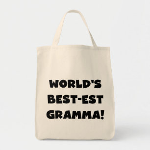 Tote Bag Noir ou blanc du Meilleur-est Gramma du monde