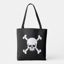 Noir, pirate, crâne et os croisés, drapeau