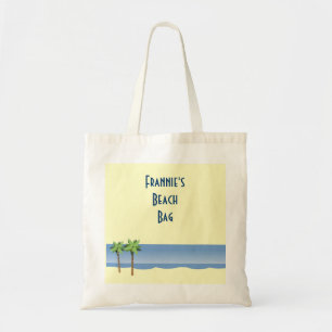Tote Bag Nom de coutume de scène de plage de ressacs de