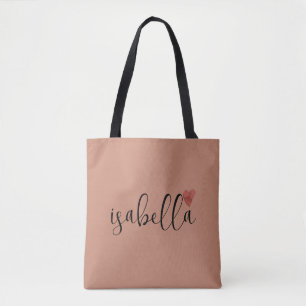 Tote Bag Nom de demoiselle d'honneur personnalisé en argile