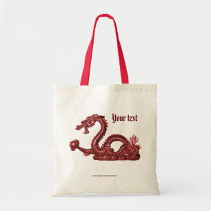 Tote Bag Nom de dragon chinois personnalisé Design Fantasti