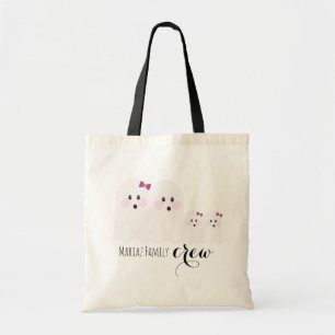 Tote Bag Nom de famille de fantômes pour Halloween Équipage