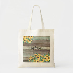 Tote Bag Nom de famille Sunflower