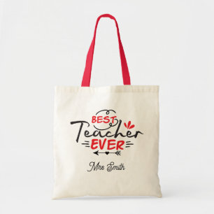 Tote Bag Nom de la Personnaliser Appréciation de l'enseigna