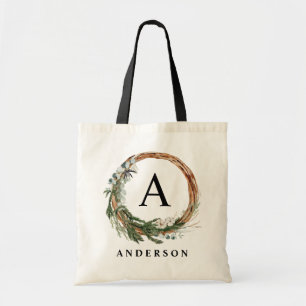 Tote Bag Nom de l'écriture photo de la couronne minimale de