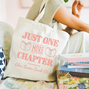 Tote Bag Nom du club de lecture, juste une citation de chap