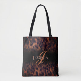 Tote Bag Nom du monogramme de l'Poster de animal de la coqu