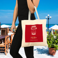 Nom monogramme blanc rouge de l'équipe de croisièr