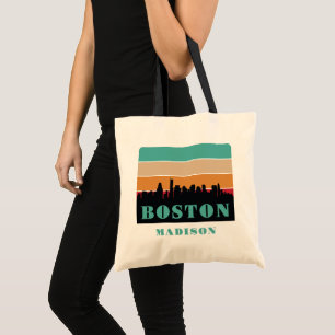 Tote Bag Nom personnalisé Boston Massachusetts