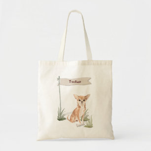 Tote Bag Nom personnalisé Chihuahua Pet Dog