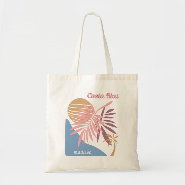 Tote Bag Nom personnalisé Costa Rica (Devant)