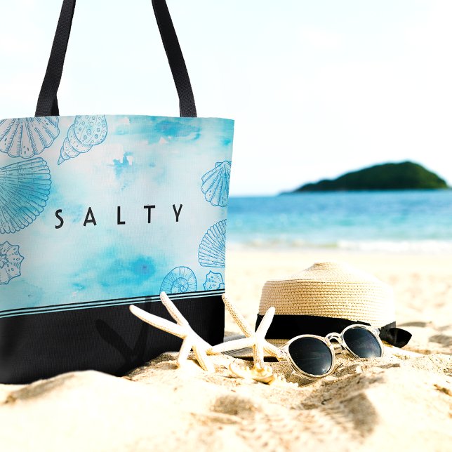 Tote Bag Nom personnalisé de plage (Créateur téléchargé)