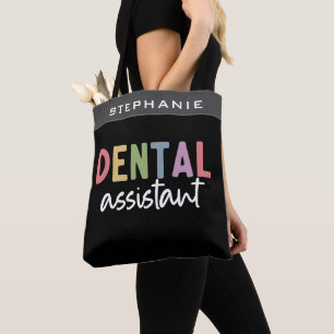 Tote Bag Nom personnalisé Dental Assistant Cadeau
