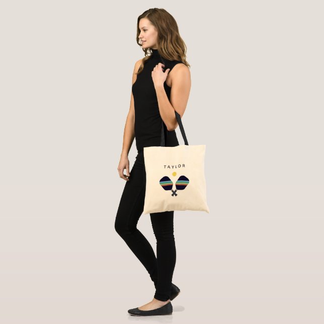 Tote Bag Nom personnalisé du joueur de basket-ball (Devant (modèle))
