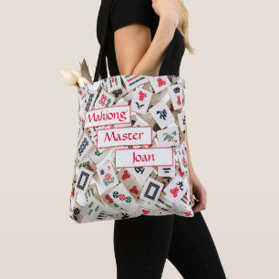 Tote Bag Nom personnalisé du maître Mahjong