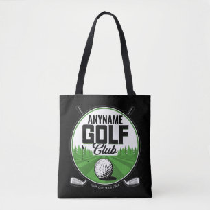 Tote Bag NOM personnalisé Golfing Pro Golf Club Player