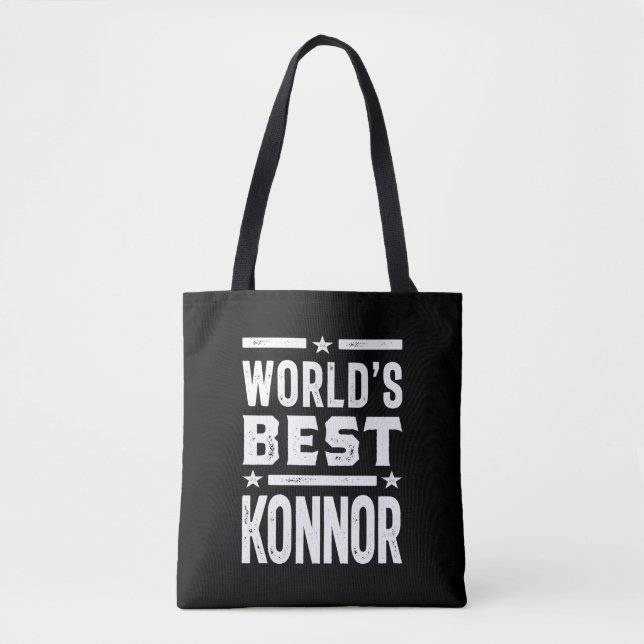 Tote Bag Nom personnalisé Konnor Anniversaire (Devant)