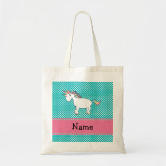 Tote Bag Nom personnalisé mignon licorne