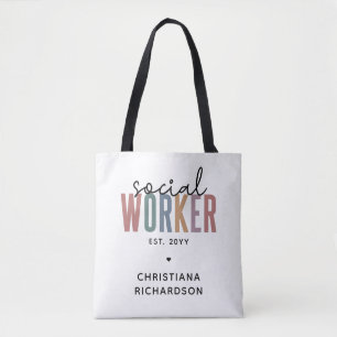 Tote Bag Nom personnalisé Offres de diplôme d'un travailleu