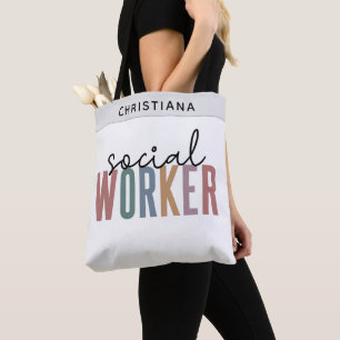 Tote Bag Nom personnalisé Offres de diplôme d'un travailleu
