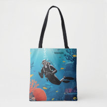 Nom personnalisé Scuba Diver