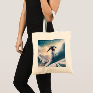 Tote Bag Nom personnalisé Skier de montagne