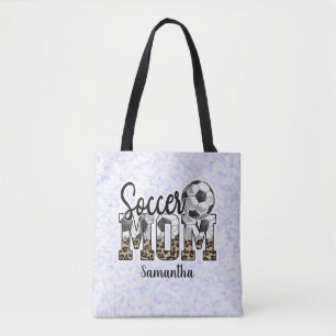 Tote Bag Nom personnalisé Soccer Maman   Fête des mères