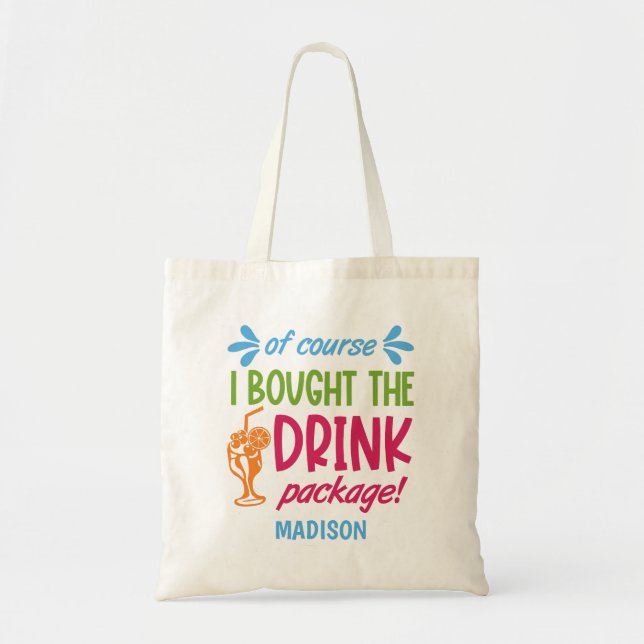 Tote Bag Nom personnalisé, Texte, Année Croisière (Devant)