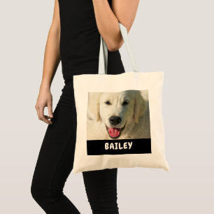 Tote Bag Nom photo de l'animal de compagnie