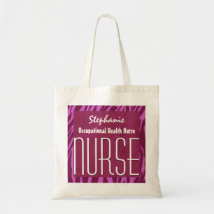 Tote Bag Nom rose de coutume d'infirmière s'occupant de