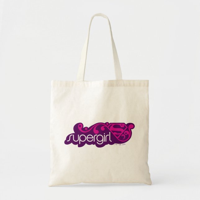 Tote Bag Nom Super Supergirl et Bouclier S (Devant)