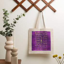 Tote Bag Noms de Jesus Purple Fourre-tout
